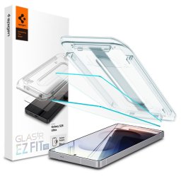 GlastR EZ FIT HD pentru Samsung Galaxy S25 Ultra S938, Sticla Securizata, Full Glue, Set 2 bucati
