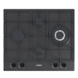 Plita incorporabila PSG-64SMGN2, 4 arzatoare, Aprindere electrica, L 58 cm, Negru