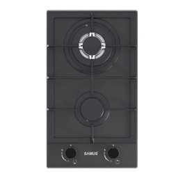 Plita PSG-32SMGN1, 2 arzatoare, WOK, L 29.4 cm, Aprindere electrica, Negru