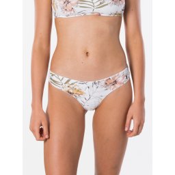 Slip de baie Rip Curl alb cu imprimeu floral pentru femei
