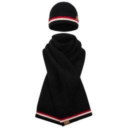 Lonsdale Unisex scarf and beanie set