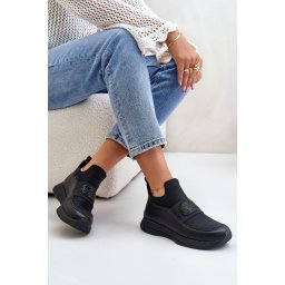 Leather sports shoes black Artiker