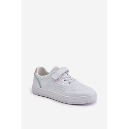 Children's sneakers made of eco-leather with Velcro Big Star white