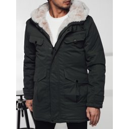 Parka de iarnă cu glugă, verde