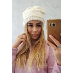 Women's cap Adria K296 ecru