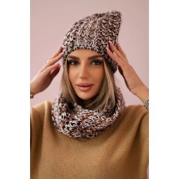 Women's set with fleece Merry K202 black+foxy