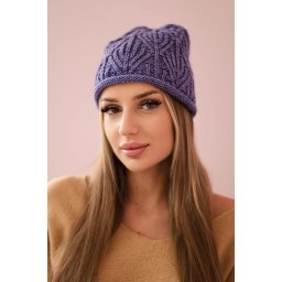 Women's cap Leaves K245 purple