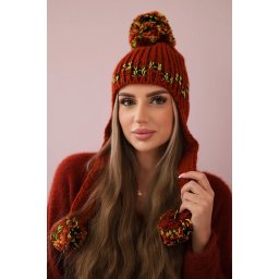 Women's cap with long ears Nadia K321 foxy
