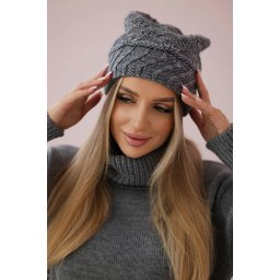 Women's cap Dagmara K332 dark gray