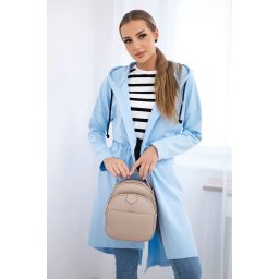 Coat with a longer azure back