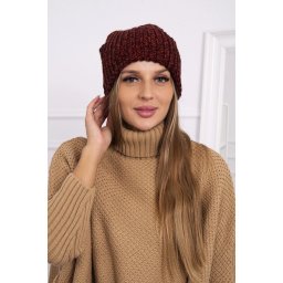 Women's cap Delia K260 burgundy