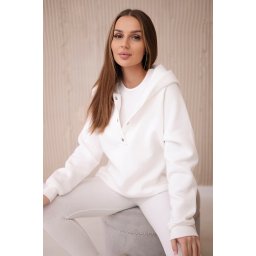 3-in-1 sweatshirt, top and leggings set ecru
