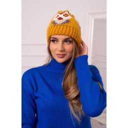 Women's cap Ofelia K349 mustard