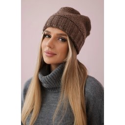Women's cap Danuta K331 mocca