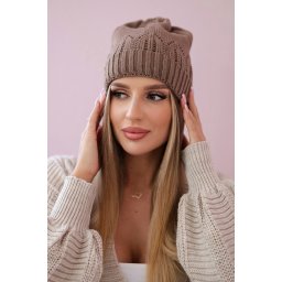 Women's cap Irmina K333 mocca