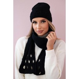 Women's set with scarf Julita K382 black