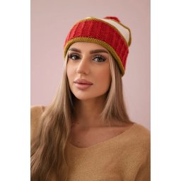 Women's cap Kinga K297 foxy+ light khaki + ecru
