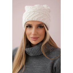 Women's cap Dagmara K332 ecru