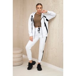 Tracksuit with white stripes
