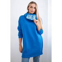 Padded hoodie purple blue