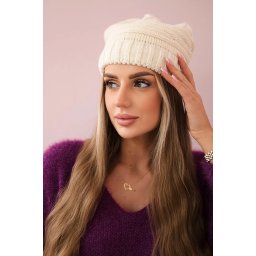 Women's cap Łucja K337 ecru