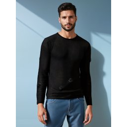 Pulover negru bărbătesc Dstreet