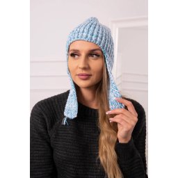 marka niezdefiniowana Women's long eared cap Jana K314 turquoise