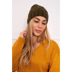 marka niezdefiniowana Cap with fleece Agnieszka K239 khaki