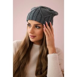 marka niezdefiniowana Women's cap Liliana K375 dark gray