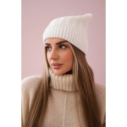 marka niezdefiniowana Cap with fleece Anna K238 ecru