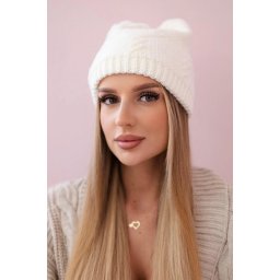 marka niezdefiniowana Women's cap Lorena K377 ecru