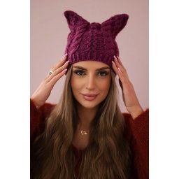 marka niezdefiniowana Cap with fleece Rabbid K237 light purple