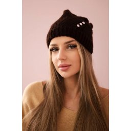 marka niezdefiniowana Women's cap Kryspina K394 brown