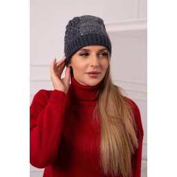 marka niezdefiniowana Women's cap Amira K359 graphite+white