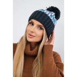 marka niezdefiniowana Cap with a pompom Ellen K325 graphite