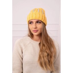 marka niezdefiniowana Women's cap Selena K384 mustard