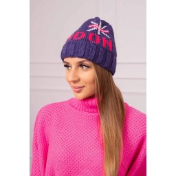 marka niezdefiniowana Women's cap London K385 dark violet