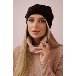 marka niezdefiniowana Women's cap Ingrid K371 brown