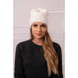 marka niezdefiniowana Women's cap Aniela K338 ecru