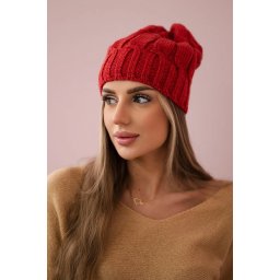 Kesi Cap with fleece Iwona K221 burgundy