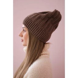 Kesi Cap with fleece Anna K238 mocca