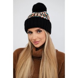 Kesi Cap with a pompom Ellen K325 black