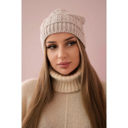 Kesi Cap with fleece Marta K231 light beige