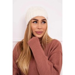 Kesi Cap with fleece Karolina K243 ecru