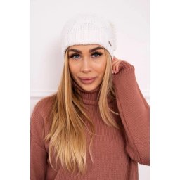 Kesi Cap with fleece Karolina K243 white
