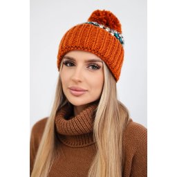 Kesi Cap with a pompom Ellen K325 foxy