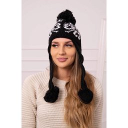 Kesi Women's long eared cap Balbina K381 black