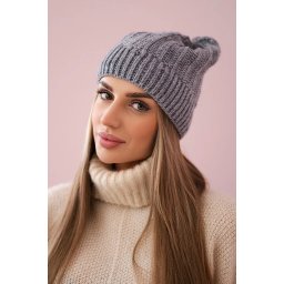 Kesi Cap with fleece Anna K238 dark gray