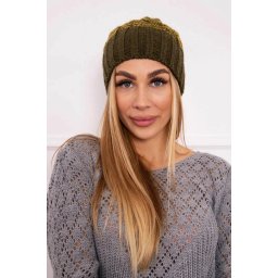 Kesi Cap with fleece Paryż K213 blue + kiwi