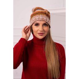 Kesi Cap with fleece Monika K256 foxy+camel